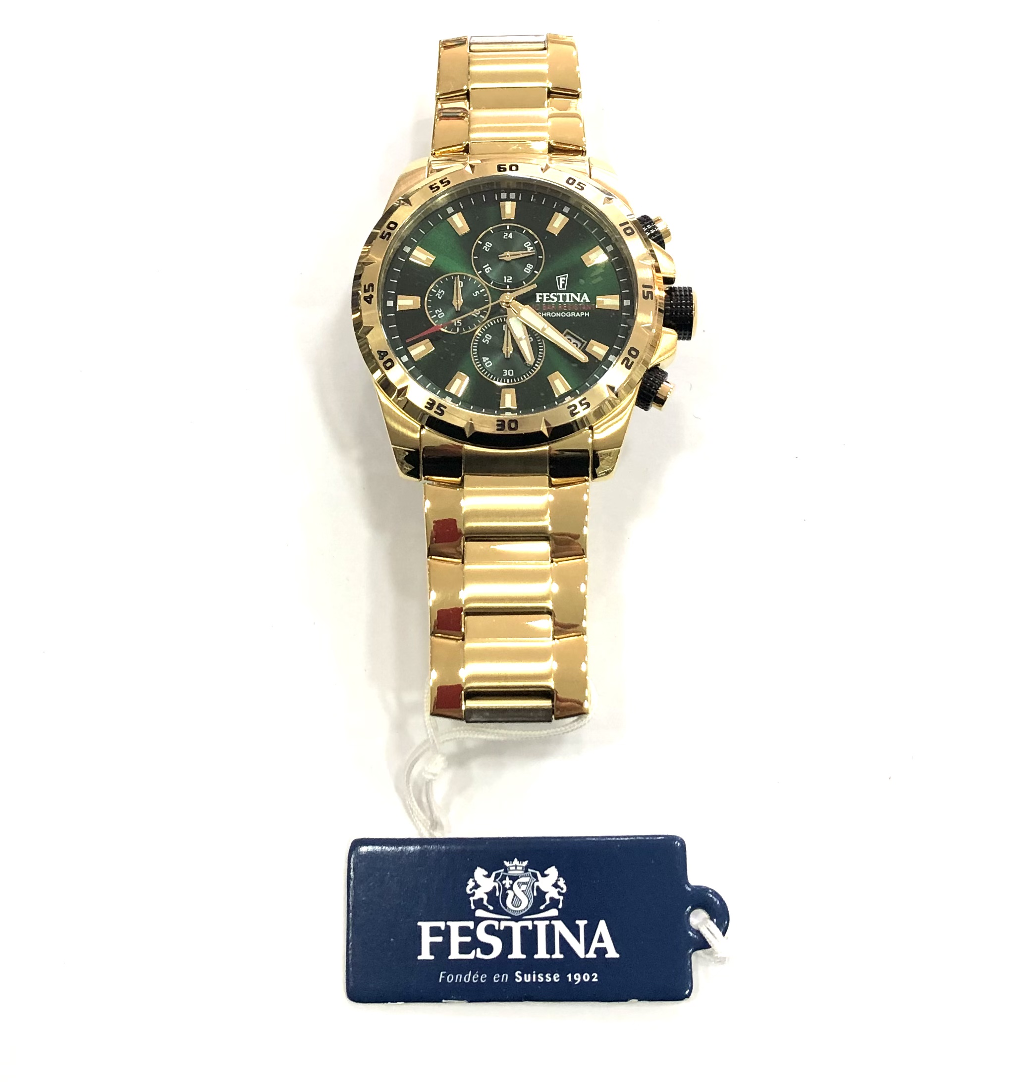 Boss montre femme Flawless cadran argent et bracelet doré